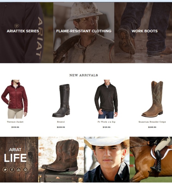 Ariat is our supplier for high quality chaps and boots